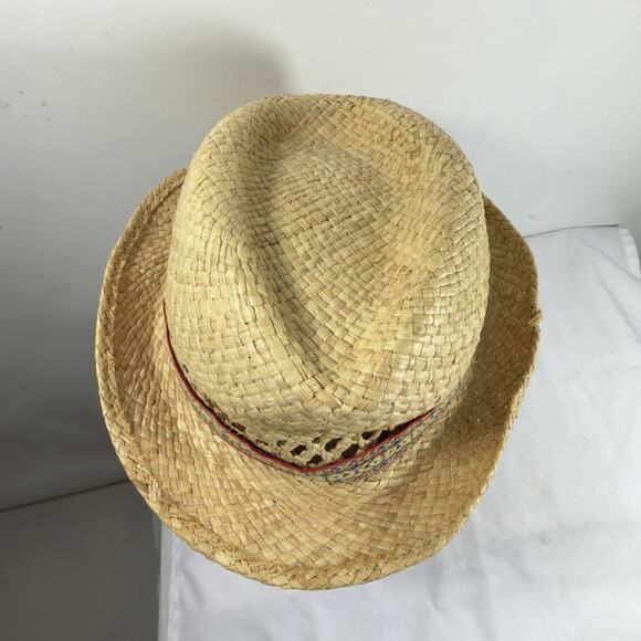 Charlie 1 Horse Straw Fedora Western Boho Festival Hat Sm Unisex Geometric Strap main image 7